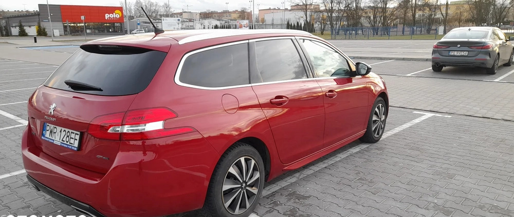 Peugeot 308 cena 40000 przebieg: 85200, rok produkcji 2015 z Września małe 67